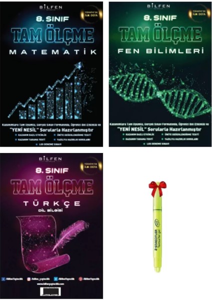 LGS 8. Sınıf Tam Ölçme Matematik Fen ve Türkçe Soru Bankası