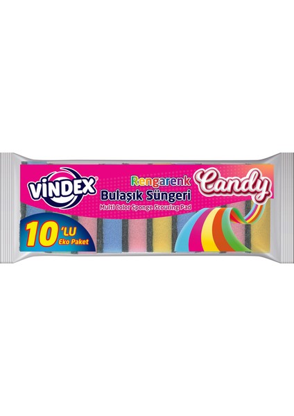 10'lu Renkli Bulaşık Süngeri