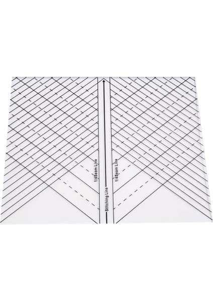 Akrilik Kavisli Kapitone Düz Cetvel Şablon (Yurt Dışından)