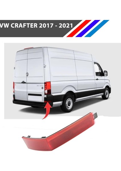 Vw Crafter Arka Tampon Reflektörü Sağ Taraf 2017 - 2021