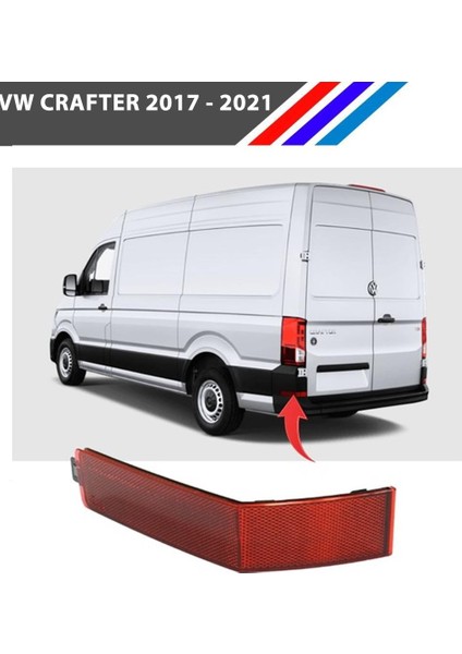 Vw Crafter Arka Tampon Reflektörü Sol Taraf 2017 - 2021