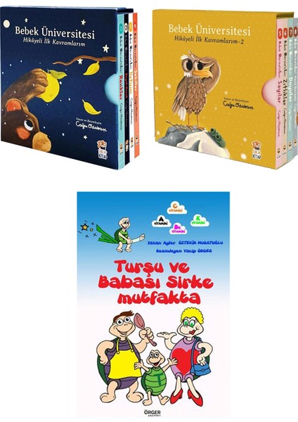 Bebek Üniversitesi 1 & 2. Takım -Turşu ve Babası Sirke Mutfakta 3 Kitap Set