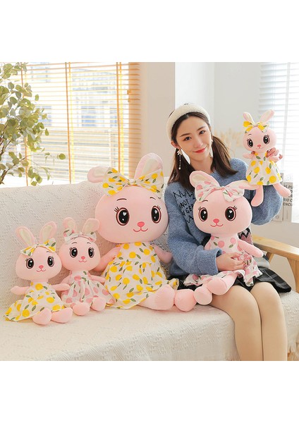 Sevimli Ilmek Tavşan Bebek Peluş Oyuncak Uyku Bebeği Sarı (Yurt Dışından)