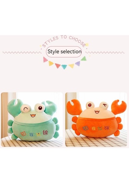 Sevimli Yengeç Bebek Peluş Oyuncak Uyku Yastığı Yeşil (Yurt Dışından)