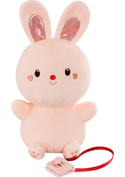 Kiraz Tavşan Bebek Peluş Oyuncak Sevimli Tavşan Bebek Pembe (Yurt Dışından)