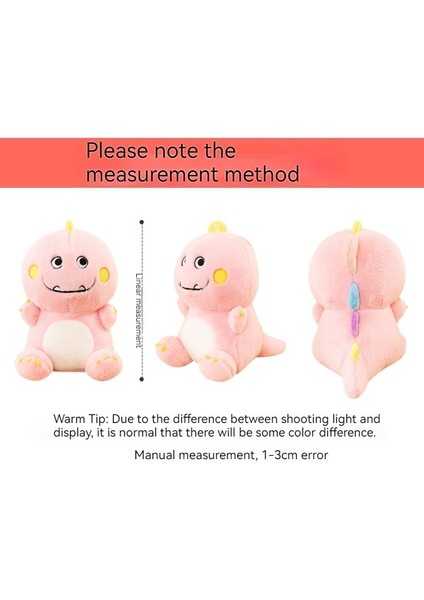 Sevimli Küçük Dinozor Bebek Peluş Oyuncak Pembe (Yurt Dışından)