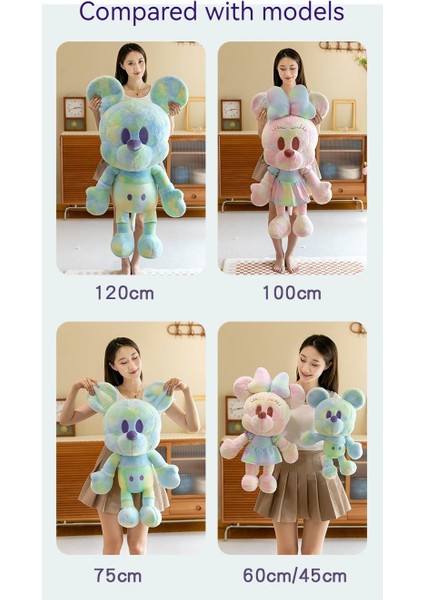 Renkli Mickey Mouse Figürü Minnie Mickey Peluş Oyuncak Mavi (Yurt Dışından)