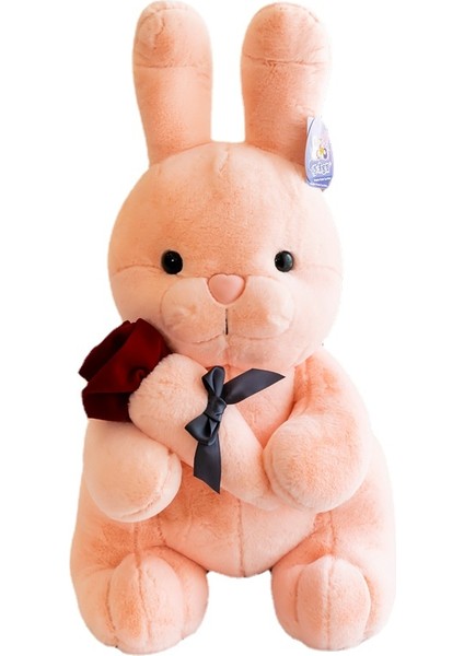 Sevimli Gül Çiçek Tavşan Peluş Oyuncak Bebek Pembe (Yurt Dışından)