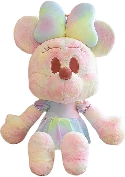 Renkli Mickey Mouse Figürü Minnie Mickey Peluş Oyuncak Pembe (Yurt Dışından)