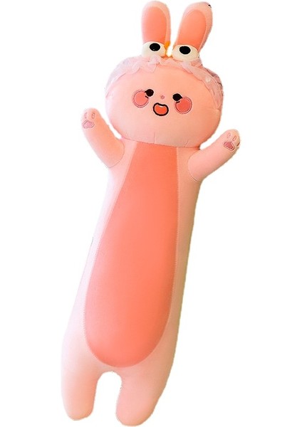 Sevimli Karikatür Ellie Tavşan Uzun Yastık Peluş Oyuncak Pembe (Yurt Dışından)