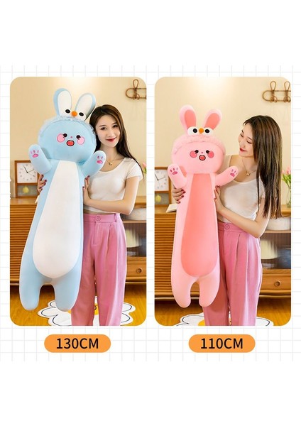 Sevimli Karikatür Ellie Tavşan Uzun Yastık Peluş Oyuncak Pembe (Yurt Dışından)