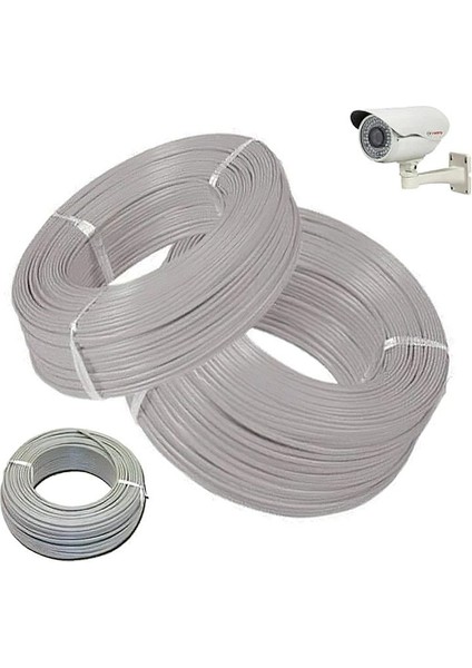 Güvenlik Kamerası Cctv Kablosu 0.50MM 2+1 100MT modelleri