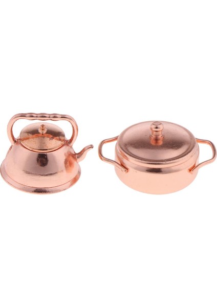 1:12 Dollhouse Mutfak Aksesuarları - Mini Tencere Kızartma Pan Pot Kettle - 3 Adet (Yurt Dışından) fırsatları