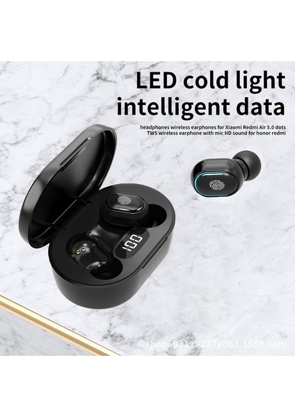 E7S Kablosuz Kulaklıklar 5.0 Bluetooth Kulaklık Hıfı Kayıpsız Ses Kulaklıkları Spor Mini Tws Akıllı Telefonlar Için Kulakiçi fiyatları