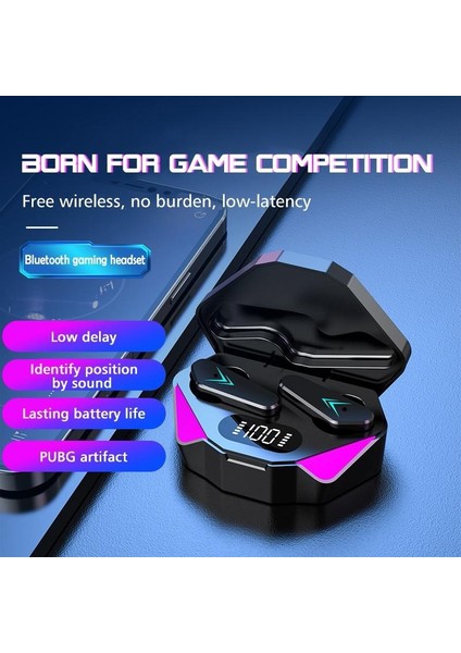 Yeni Oyun Kulaklıkları Bluetooth Kablosuz Kulaklık 5.0 Tws LED Ekranlı Kulaklık Gamer Moda Handsfree Kulakiçi modelleri
