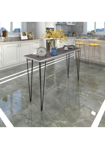 Knsz yemek masası hemdem grisyh 075*140*040 mutfak ofis çalışma
