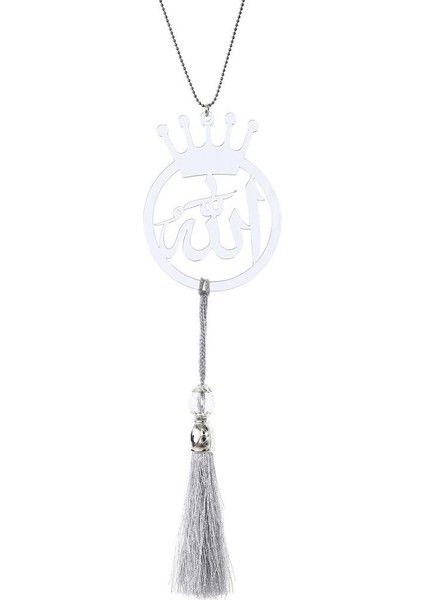 Allah Lafz-I Pleksi Çift Taraflı Krom Dikiz Ayna Süsü