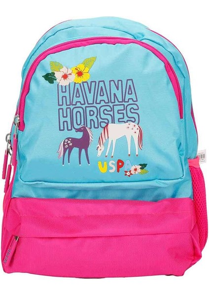 At Desenli Mavi Kırmızı Anaokulu Çantası PLÇAN22051