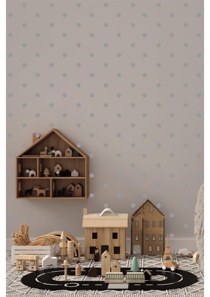 240 Adet Yuvarlak 2,5 cm Dekoratif Çocuk Odası Duvar Sticker Yapıştırma Gri modelleri