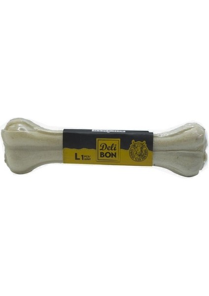Deli Bon Deri Pres Kemik 22CM L Boy 1li Vakum Beyaz x 6 Adet