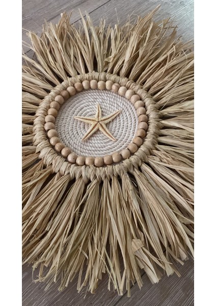 Wall Decoration Art Yıldız Detaylı Rafya Duvar Dekorasyon Ürünü Tekli fiyatları