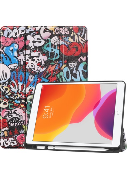 iPad 10.2 (2020) Için Tablet Kılıfı - Çok Renkli (Yurt Dışından)