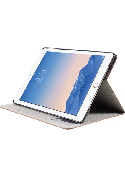 iPad 10.2 (2020) Için Tablet Kılıfı - Koyu Kahverengi (Yurt Dışından)