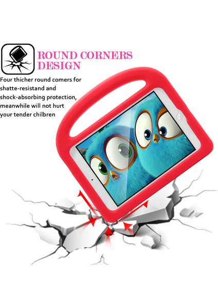 iPad 9.7 (2018) Için Tablet Kılıfı - Kırmızı (Yurt Dışından) indirimleri