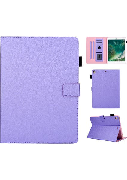 iPad 9.7 (2018) Için Tablet Kılıfı - Mor (Yurt Dışından)