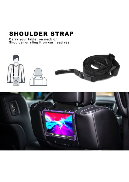 iPad Pro 12.9-Inch (2020) Için Tablet Kılıfı - Mor (Yurt Dışından) modelleri