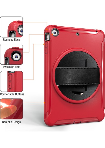 iPad Mini 3 Için Tablet Kılıfı - Kırmızı (Yurt Dışından) indirimleri