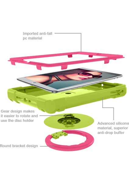 iPad Air 2 Için Tablet Kılıfı - Siyah / Pembe (Yurt Dışından) modelleri