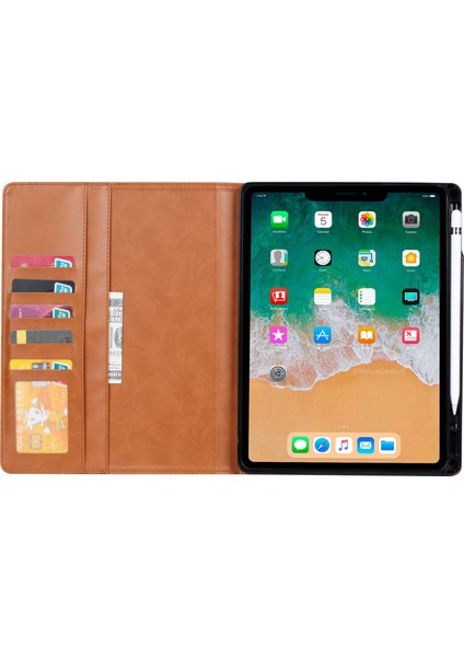 iPad Pro 11-Inch Için Tablet Kılıfı - Koyu Kahverengi (Yurt Dışından)