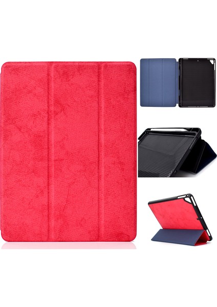 iPad Air 2 Için Tablet Kılıfı - Kırmızı (Yurt Dışından)