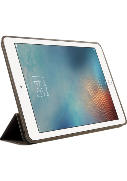 iPad 9.7 Için Tablet Kılıfı - Koyu Kahverengi (Yurt Dışından)