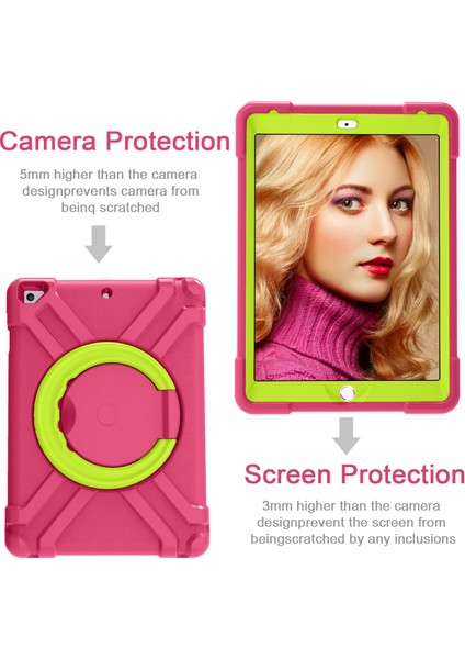 iPad Air 2 Için Tablet Kılıfı - Pembe / Sarı (Yurt Dışından) fiyatları