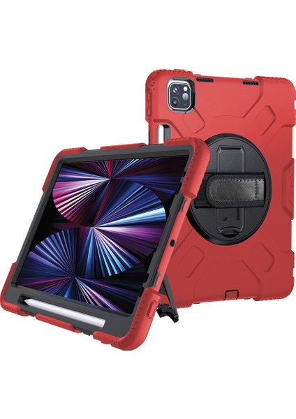 iPad Pro 11-Inch (2021) Için Tablet Kılıfı - Kırmızı (Yurt Dışından)