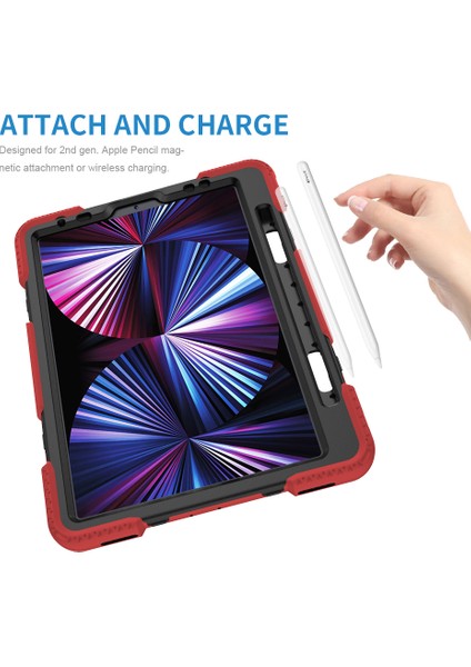 iPad Pro 11-Inch (2021) Için Tablet Kılıfı - Kırmızı (Yurt Dışından) fiyatları