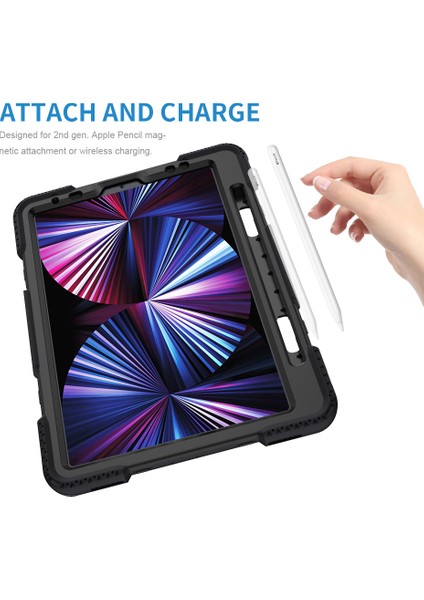 iPad Pro 11-Inch (2021) Için Tablet Kılıfı - Siyah (Yurt Dışından)