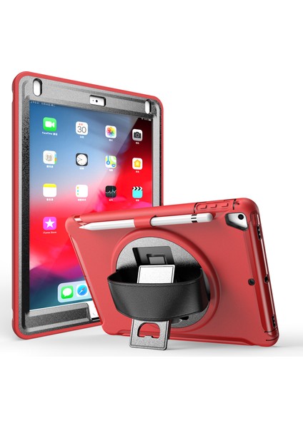 iPad 9.7 (2018) Için Tablet Kılıfı - Kırmızı (Yurt Dışından)