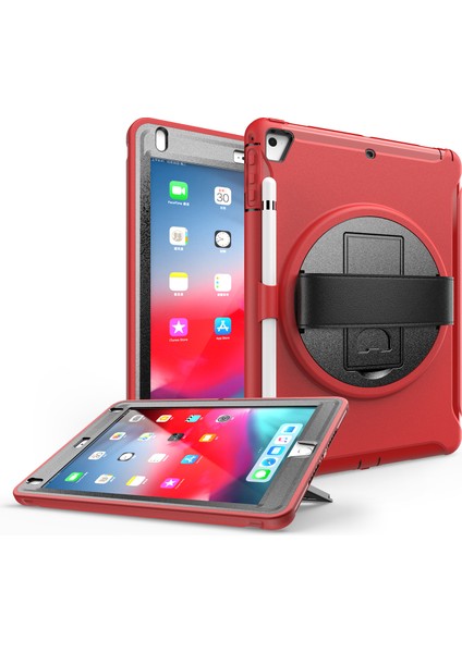 iPad 9.7 (2018) Için Tablet Kılıfı - Kırmızı (Yurt Dışından) modelleri