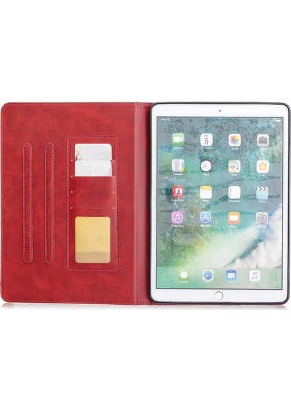 iPad 10.2 (2020) Için Tablet Kılıfı - Kırmızı (Yurt Dışından) fırsatları