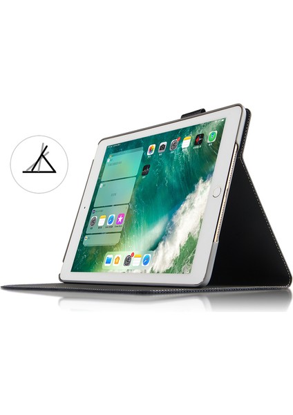 iPad 9.7 (2018) Için Tablet Kılıfı - Siyah (Yurt Dışından)
