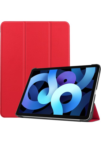 iPad Air (2020) Için Tablet Kılıfı - Kırmızı (Yurt Dışından)