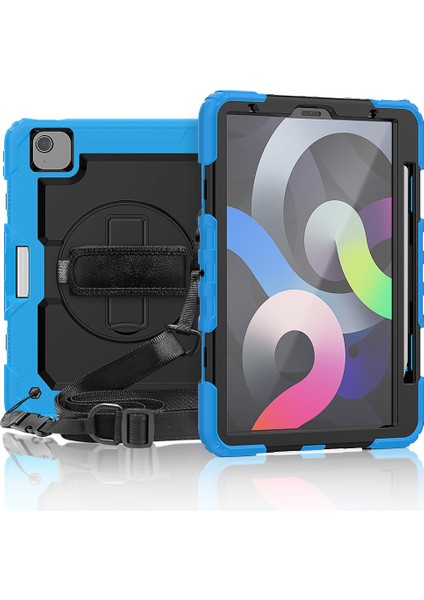 iPad Air (2020) Için Tablet Kılıfı - Mavi / Siyah (Yurt Dışından) modelleri