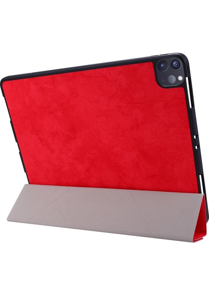 iPad Pro 12.9-Inch (2020) Için Tablet Kılıfı - Kırmızı (Yurt Dışından) fırsatları