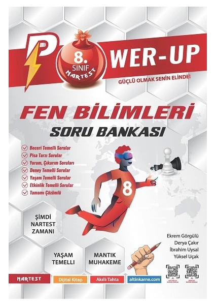 Nartest Yayınevi 8. Sınıf Power-Up Fen Bilimleri Soru Bankası