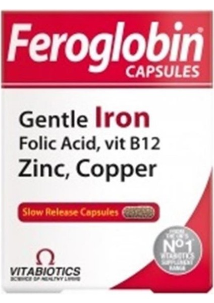 Feroglobin Iron Takviye Edici Gıda 30 Kapsül