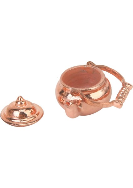 Bebek Evi Minyatür Mutfak Metal Çay Potu Çaydan Bakır Kettle 1:12 Ölçek (Yurt Dışından)