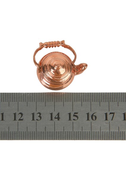 Bebek Evi Minyatür Mutfak Metal Çay Potu Çaydan Bakır Kettle 1:12 Ölçek (Yurt Dışından)